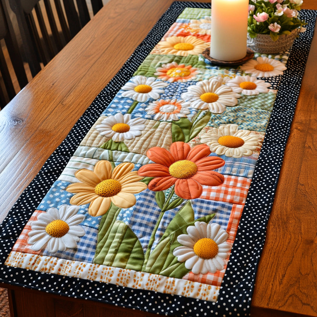 Blomster Quiltet Bordløber