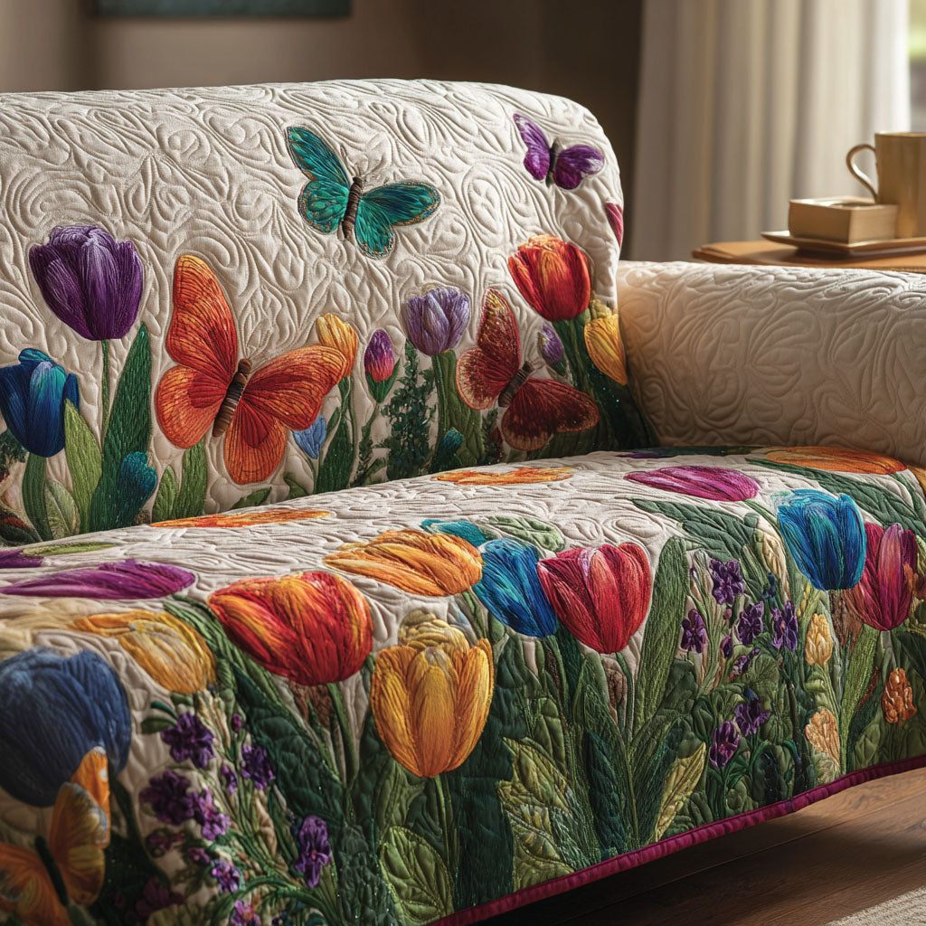 Forårs Wingscape Quilted Sofa Dække