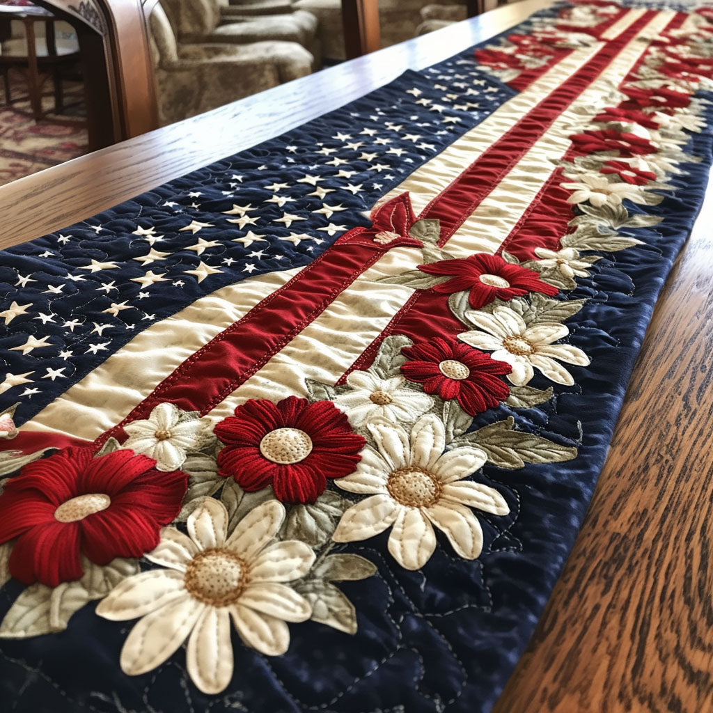 Stjerneprydet Quilted Bordløber