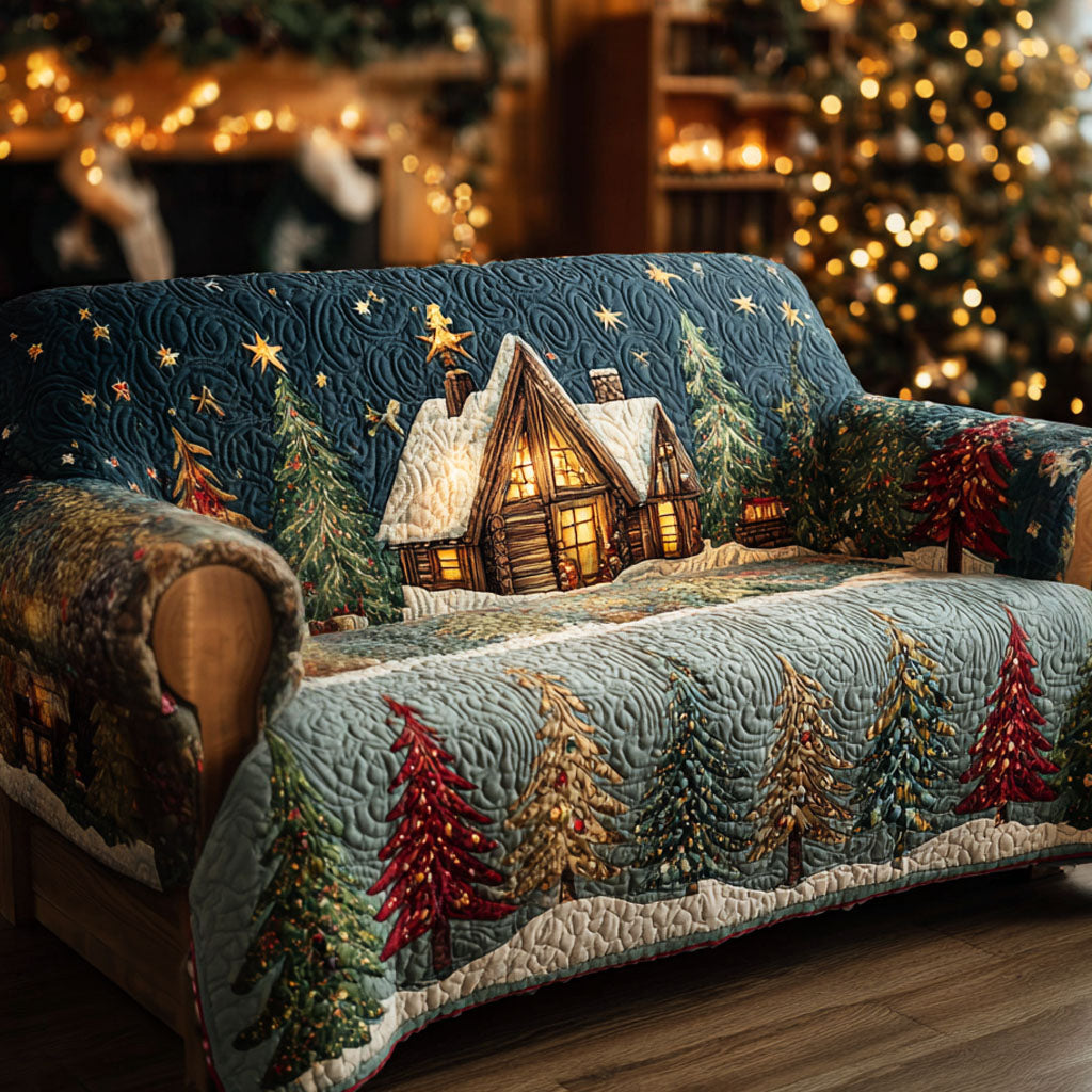 Stjernespejlet Nat Cabin Quilted Sofa Cover