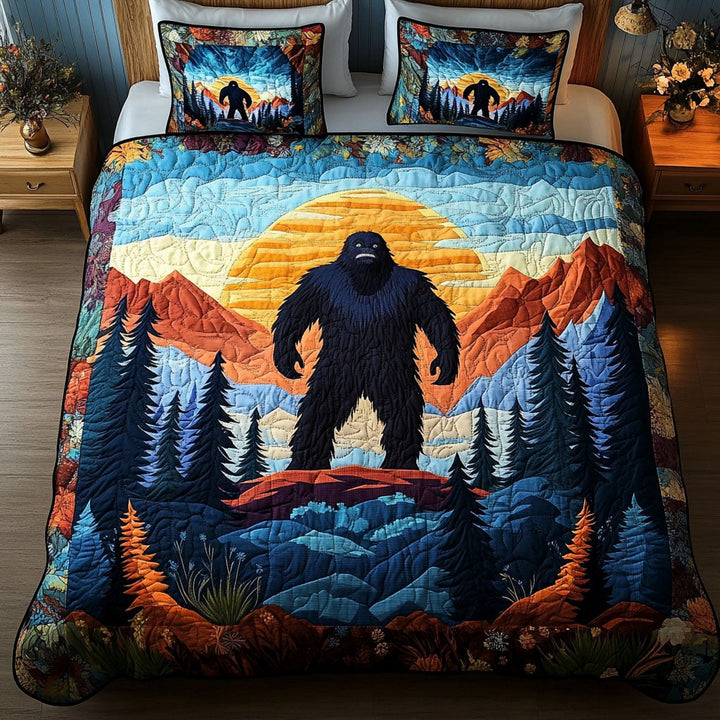 Bigfoot 3-delt quiltet sengetøjssæt