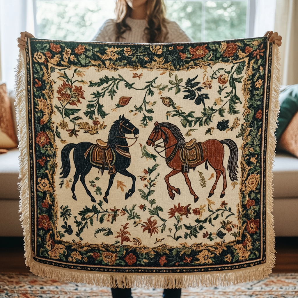 Sunset Gallop Woven Sofa Blanket