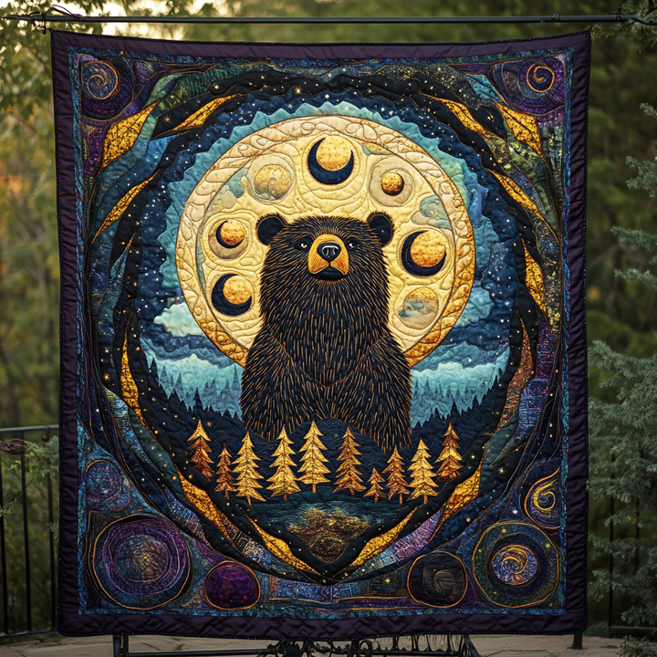 Solnedgangs Vandreren Quilted Tæppe