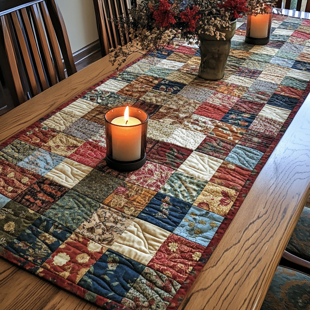 Søde Mønstre Quilted Bordløber