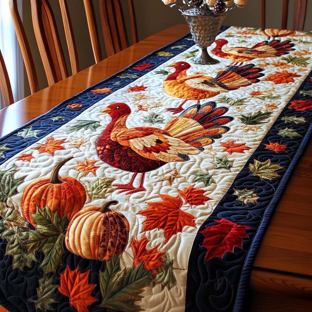 Thanksgiving Kalkuner Quilted Table Runner