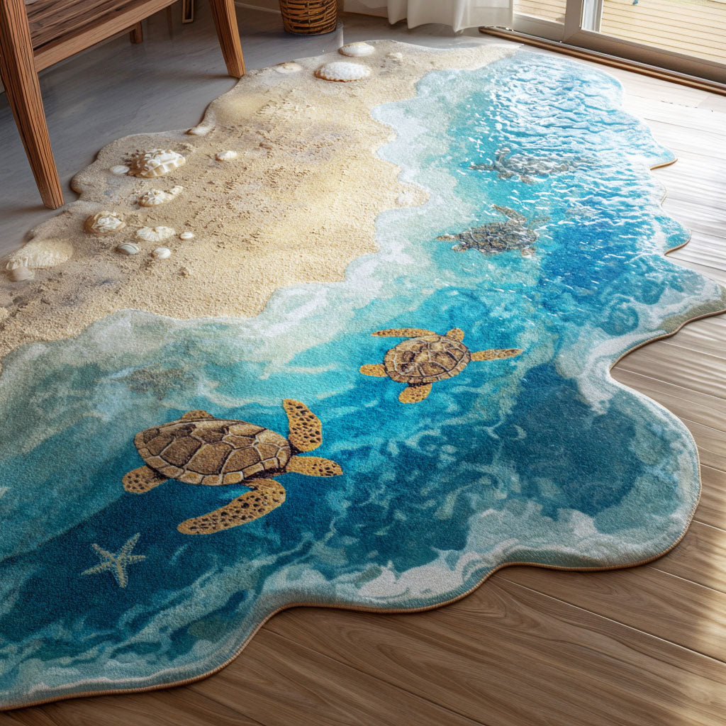 Tides of Serenity Specialformet Gulvtæppe