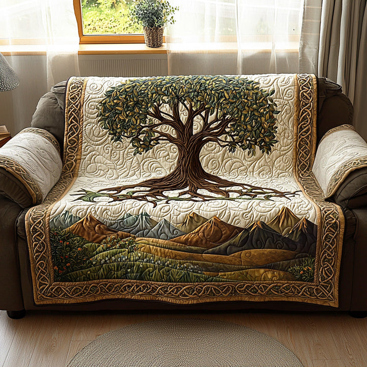 Livets Træ Quilted Sofa Betræk
