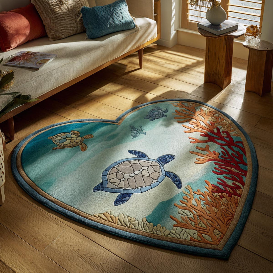 Turtle Dreams Specialformet Gulvtæppe