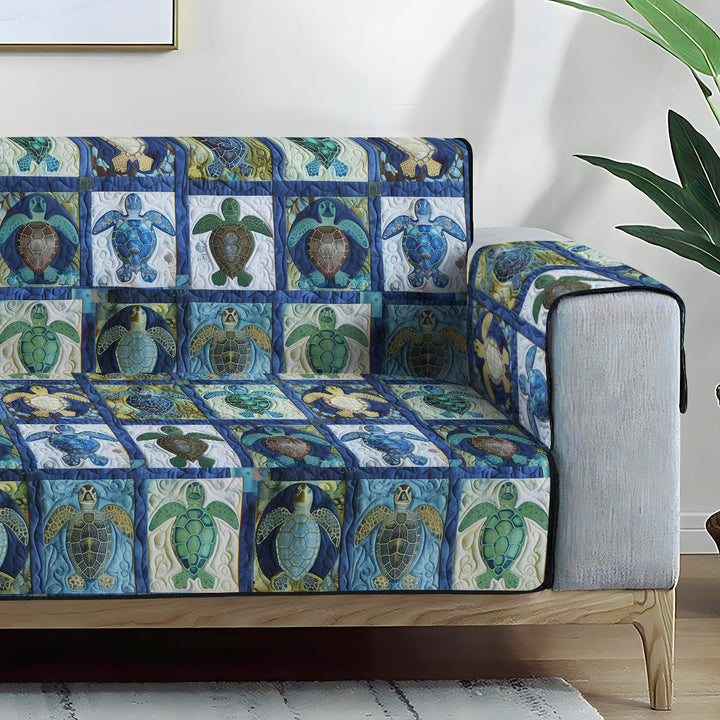 Skildpadde Tide Quiltet Sofa Dække