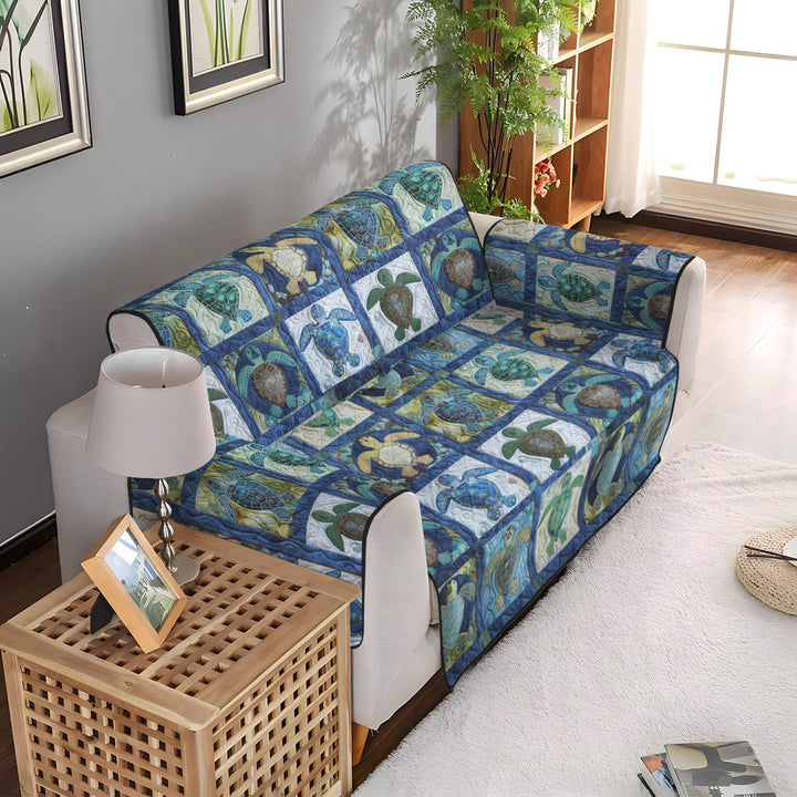 Skildpadde Tide Quiltet Sofa Dække