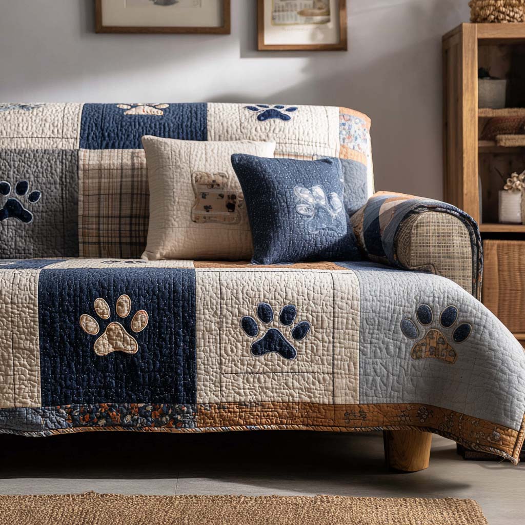 Velvet Paws Polstret Sofa Dække