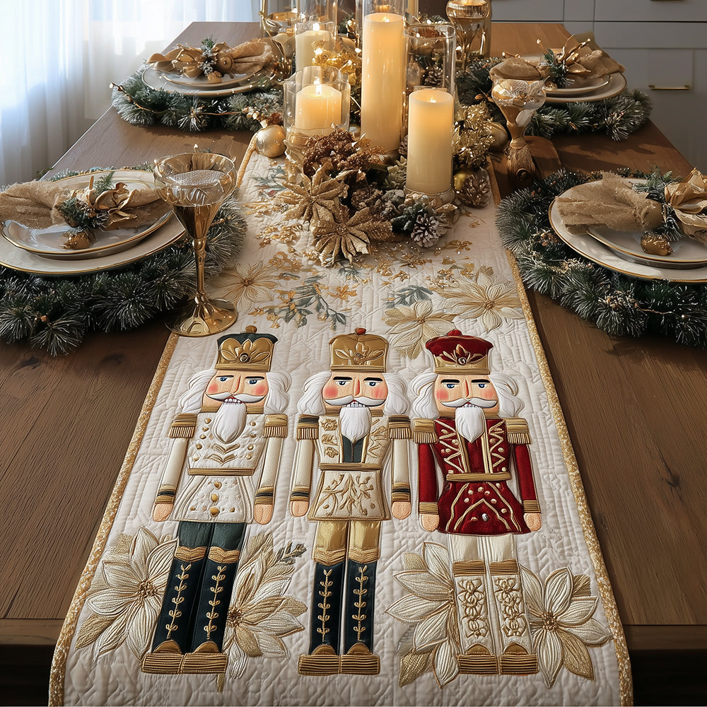 Vintage Nøddeknækker Quilted Bordløber