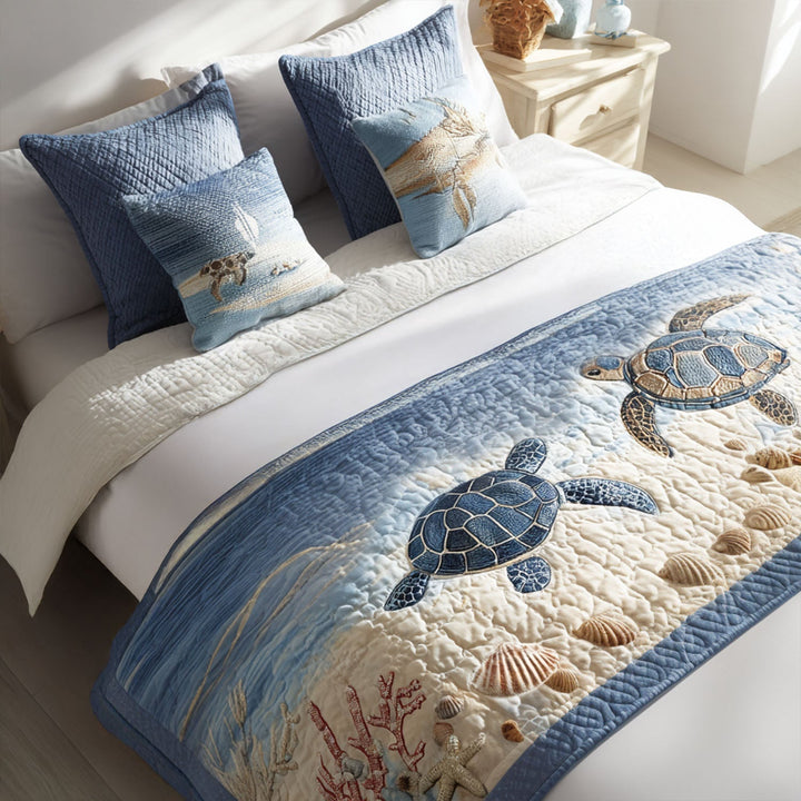 Skildpadde Quilted Bed Runner