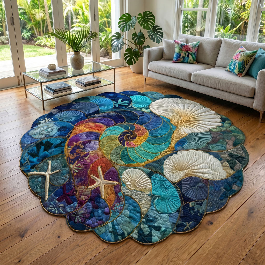 Wave Sanctuary Custom Shape Area Rug