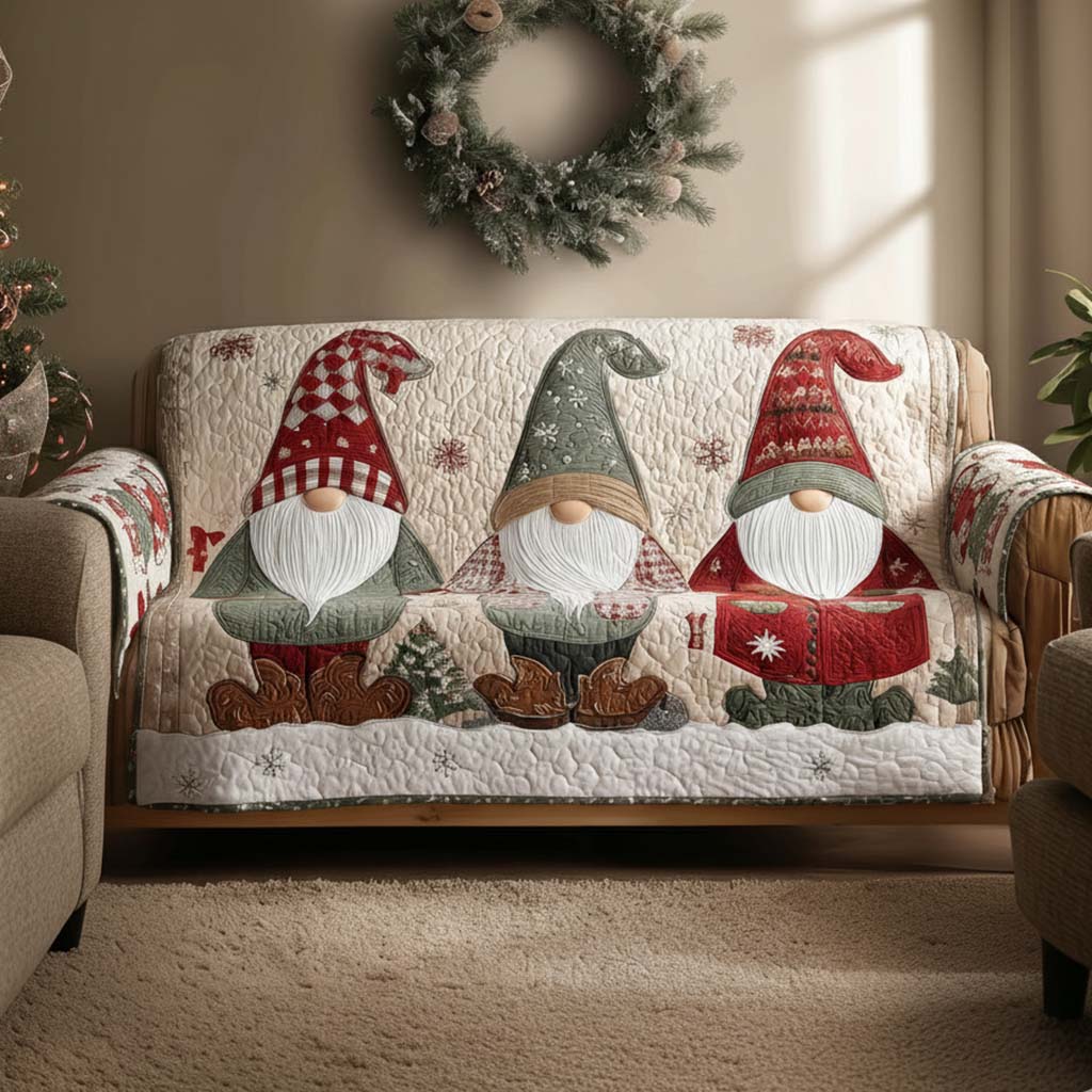 Fantastisk Gnome Quilted Sofa Cover