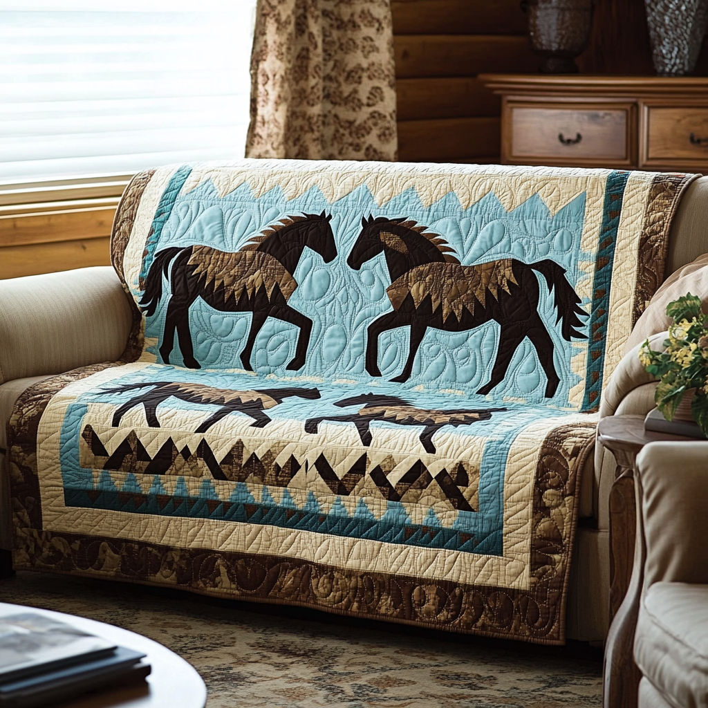 Wild Harmony Quilted Sofa Cover