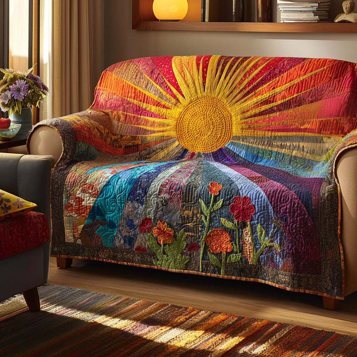 Solskin Quiltet Sofa Dække
