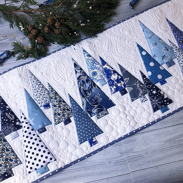 Vinter Wonderland Quiltet Bordløber