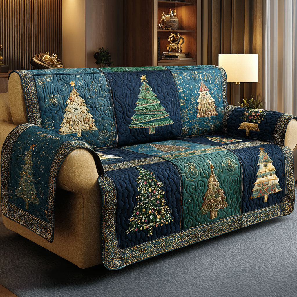 Vinter hvisker quiltet sofa cover