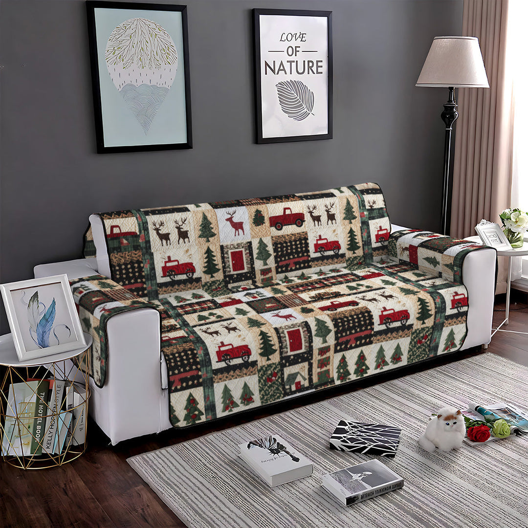 Vinterlandskab Quiltet Sofa Dække