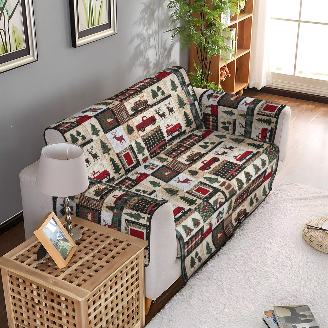 Vinterlandskab Quiltet Sofa Dække