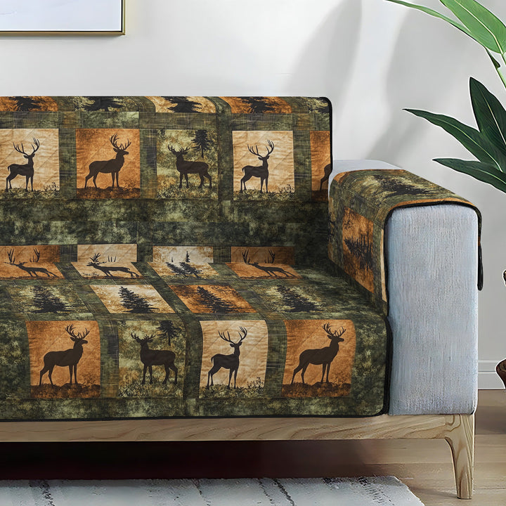 Woodland Charm Quilted Sofa Cover