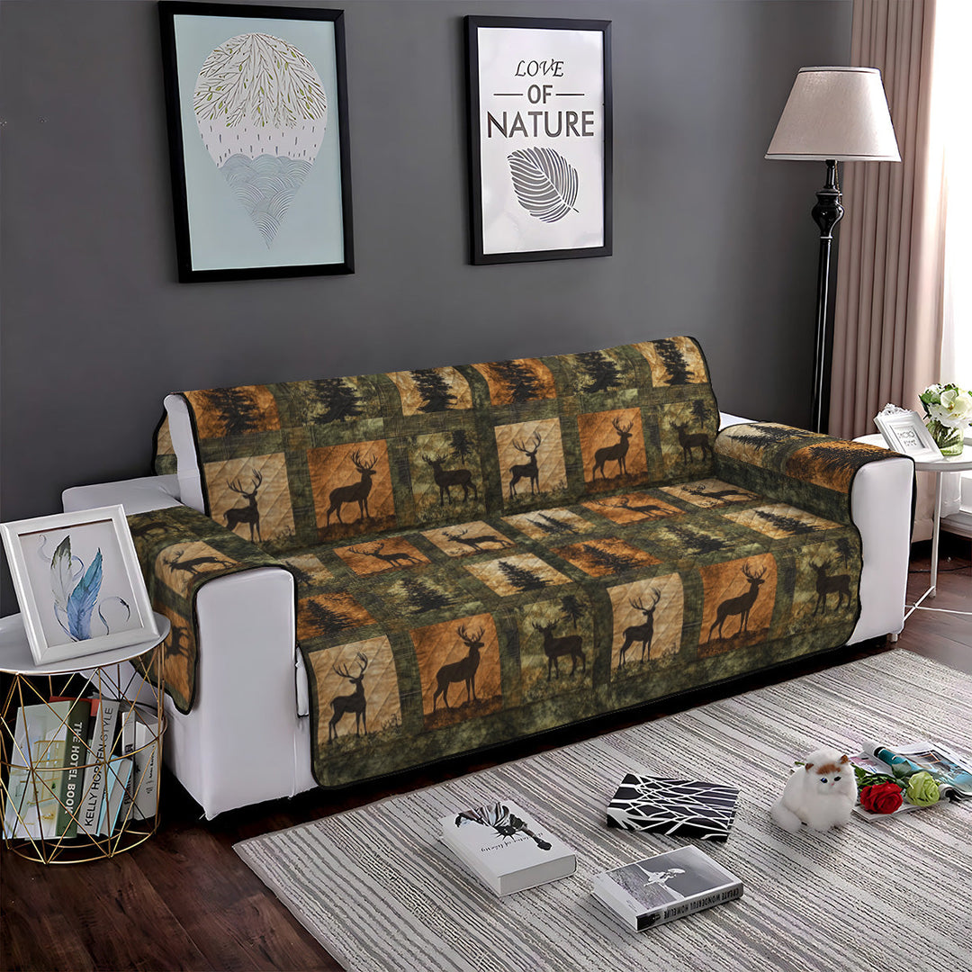 Woodland Charm Quilted Sofa Cover