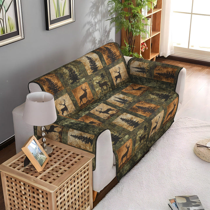 Woodland Charm Quilted Sofa Cover
