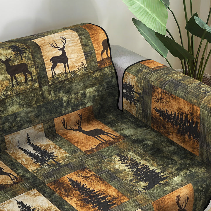 Woodland Charm Quilted Sofa Cover