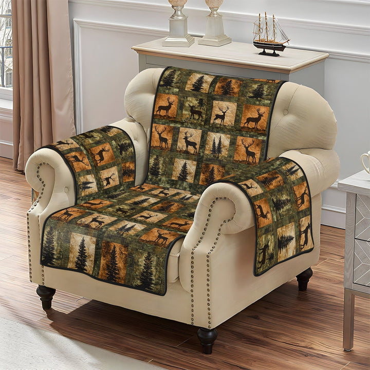 Woodland Charm Quilted Sofa Cover