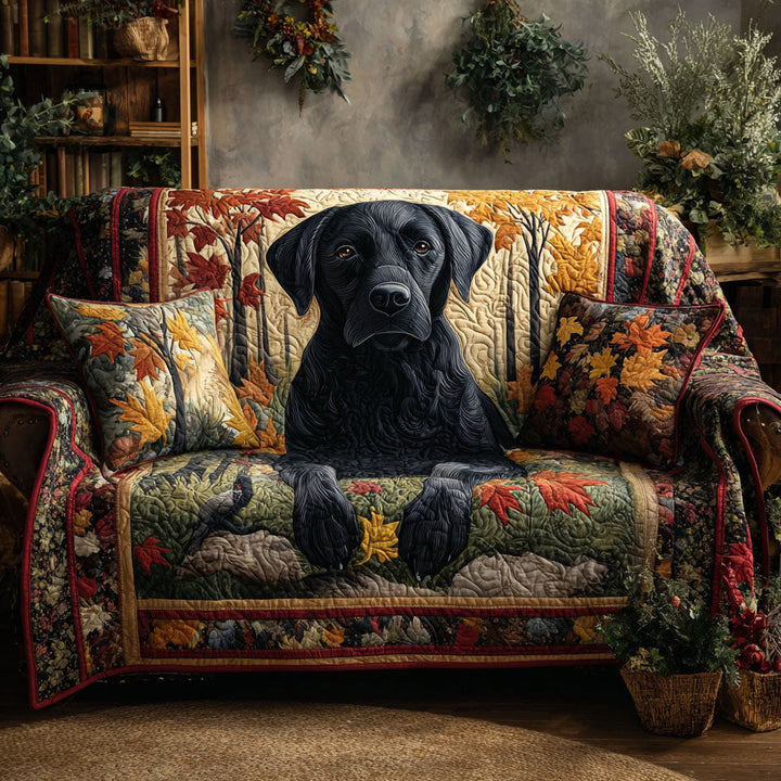 Labrador Retriever Quiltet Sofaovertræk