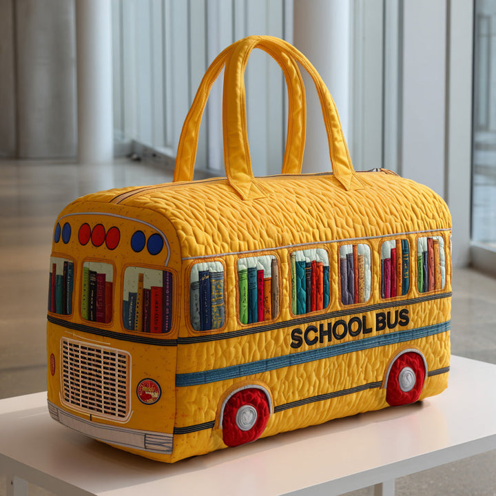Skolebus Quiltet Duffle Bag