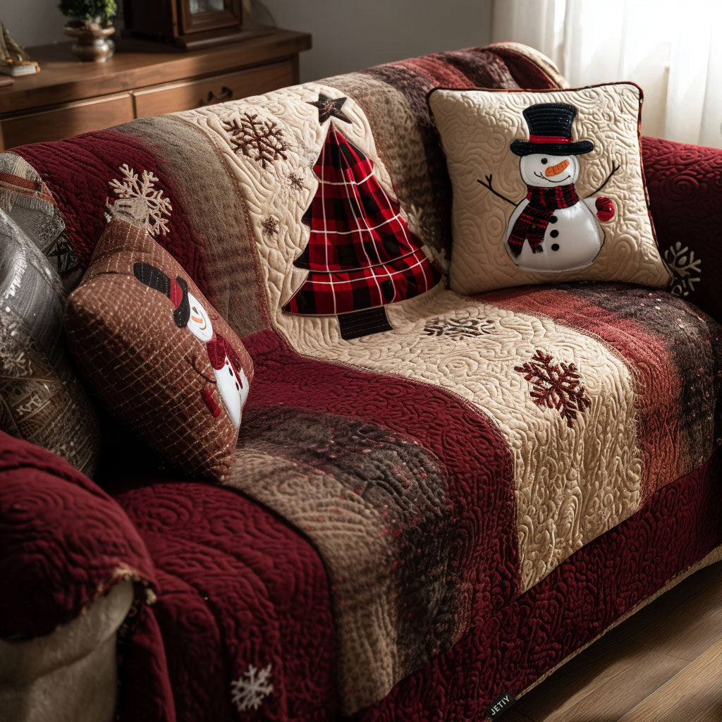 Juleblomst Quilted Sofa Dæksel