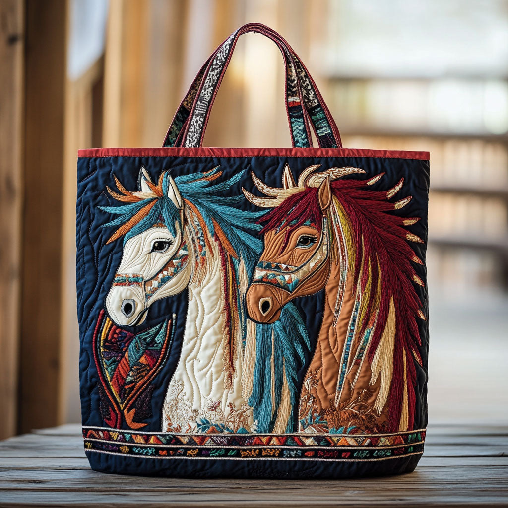 Native Horse Charm Vatteret Tote Taske