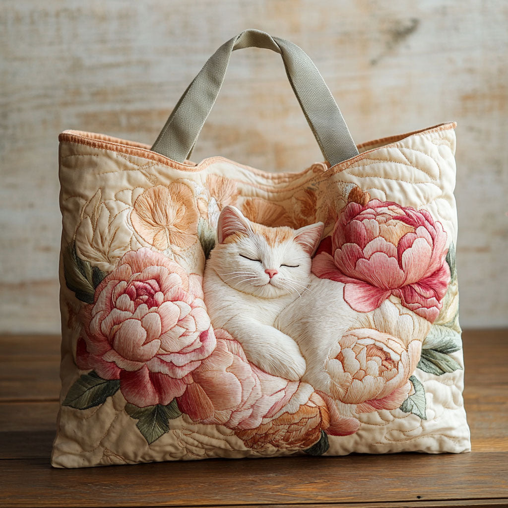 Blomster Nap Quilted Tote Bag