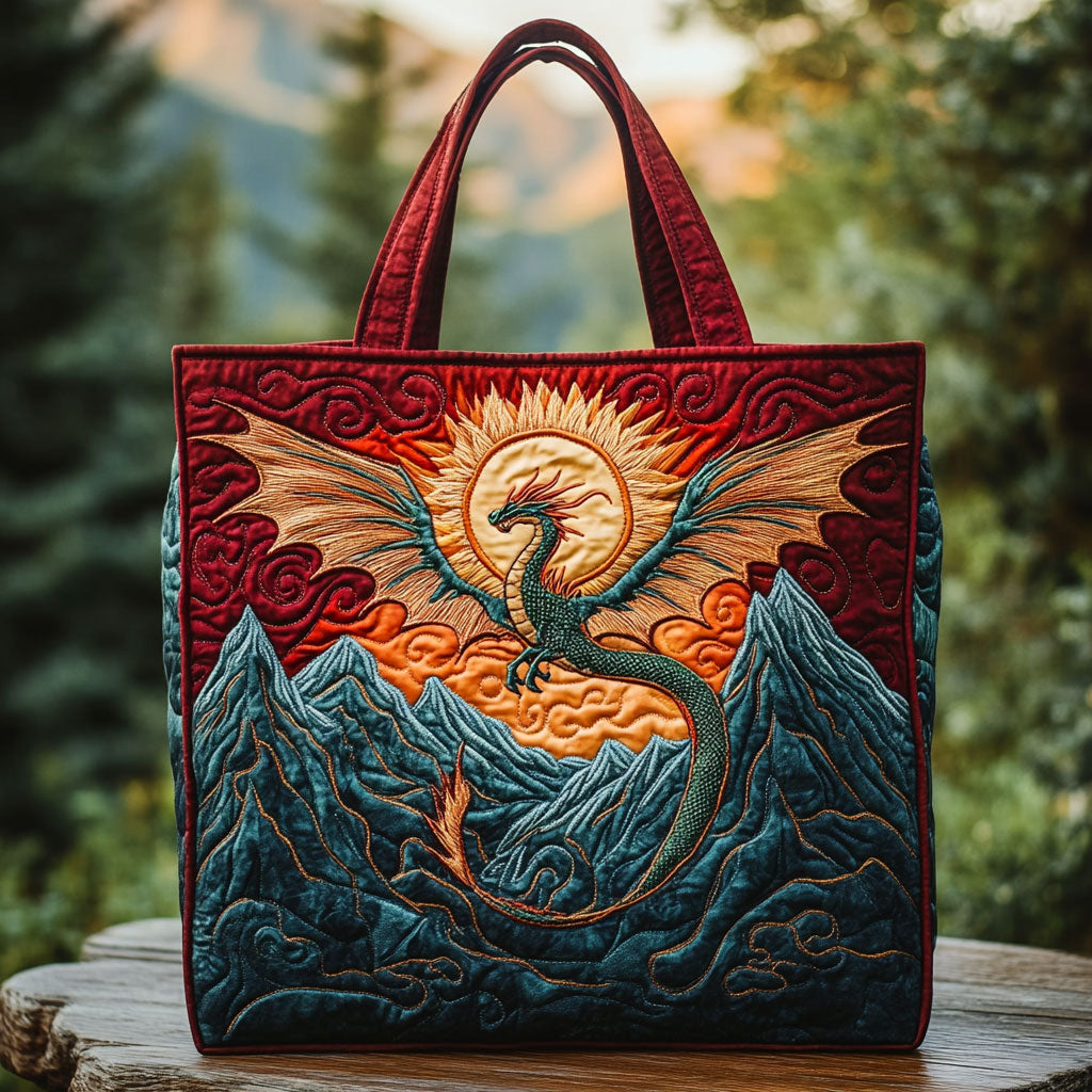 Sunfire Dragon Quiltet Tote Bag