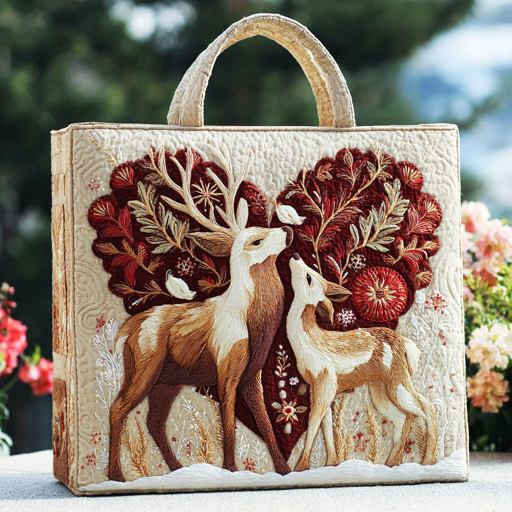 Woodland Love Quilted Tote Bag