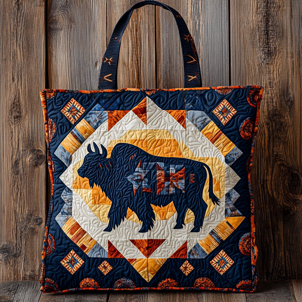 Starbound Bison Quiltet Tote Bag