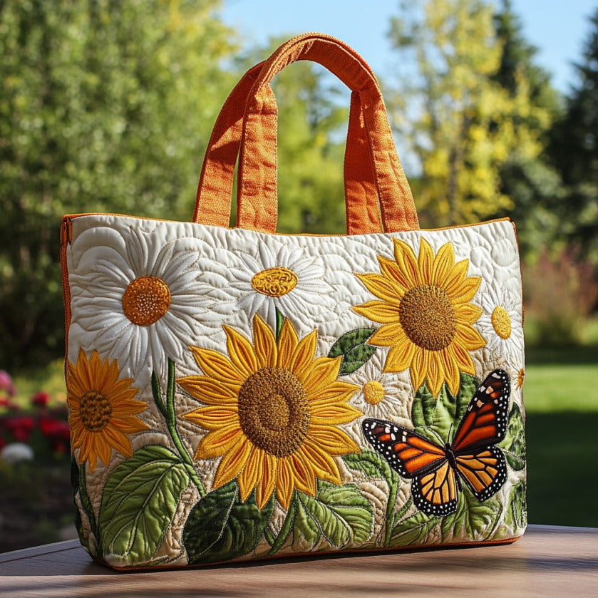 Solblomst Light Quilted Tote Bag