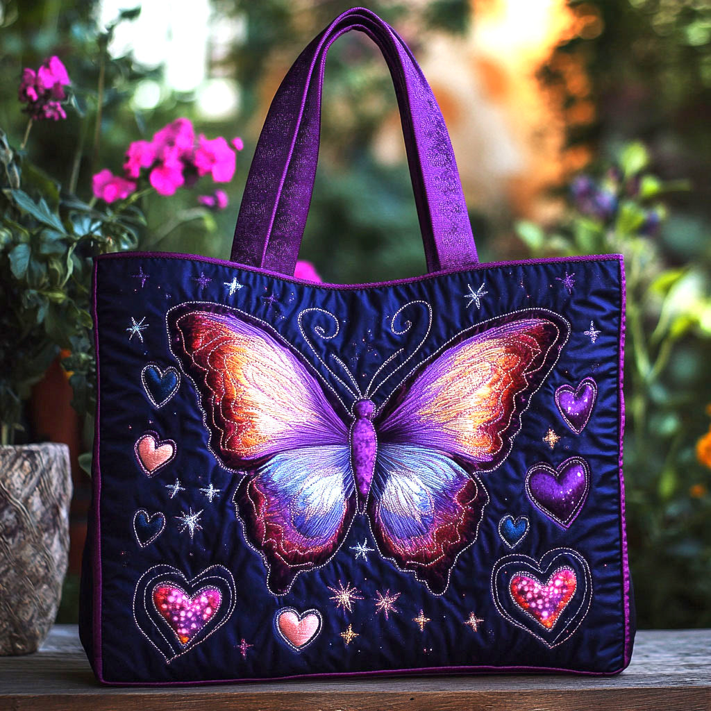 Butterfly Dream Quiltet Tote Bag