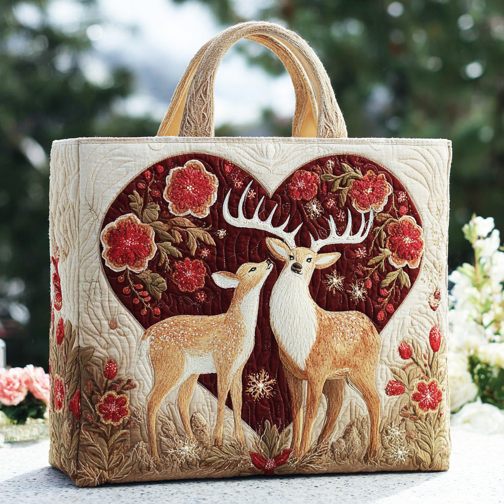 Deer Romance Vatteret Tote Bag