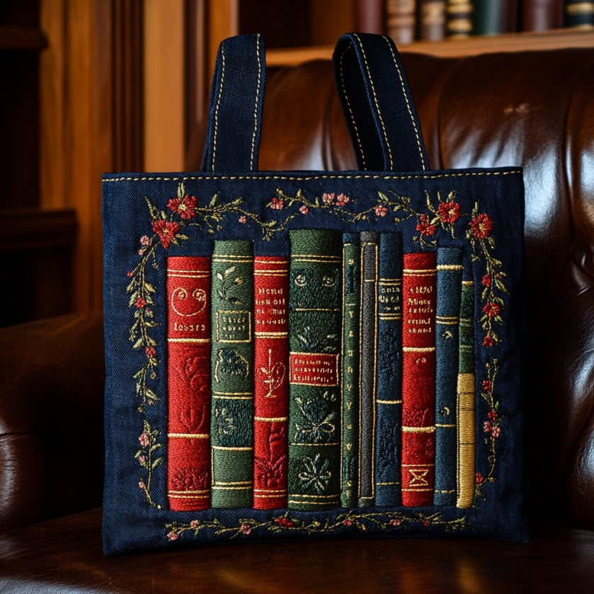 Gamle Bøger Quilted Tote Bag