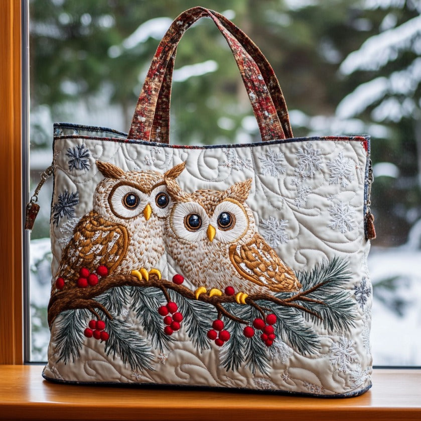 Pure Winter Quiltet Tote Bag