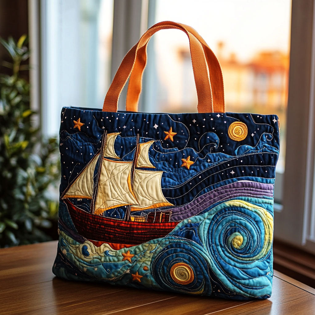 Rejse Af Stjerner Quiltet Tote Taske